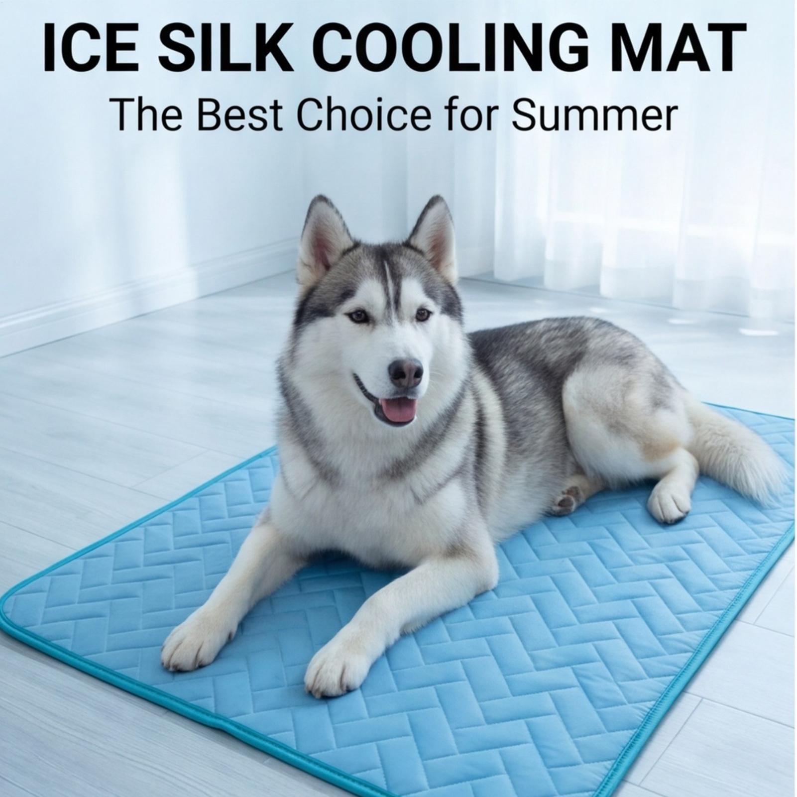 Dog Cooling Mat - 犬用冷却マット ペットケネル 冷却パッド 子犬用熱吸収マット 屋外/屋内/裏庭/バルコニー/自宅/リビングルーム/寝室用