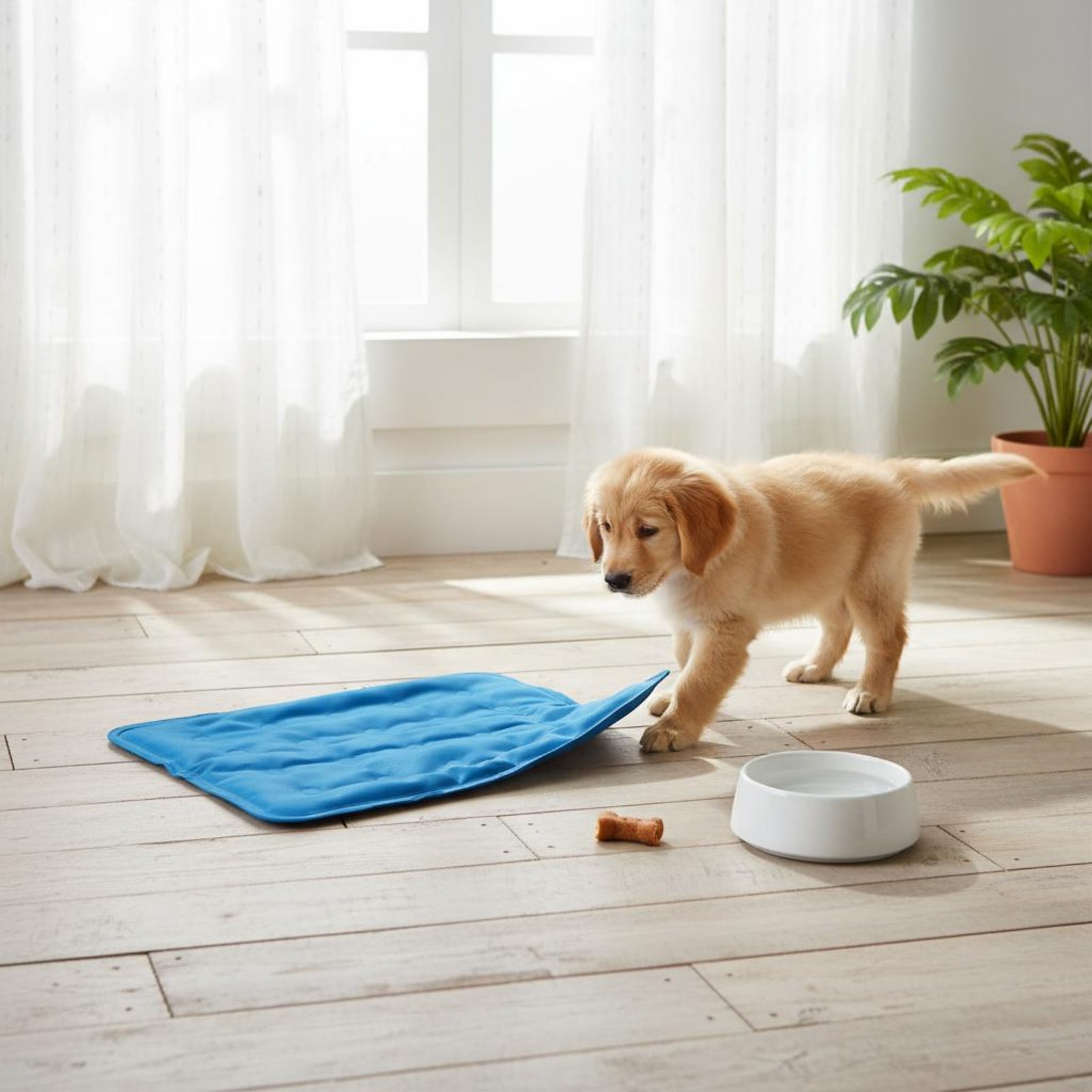 Dog Cooling Mat - ペット用冷却マット ジェル冷却パッド 長時間持続する圧力作動式 犬用