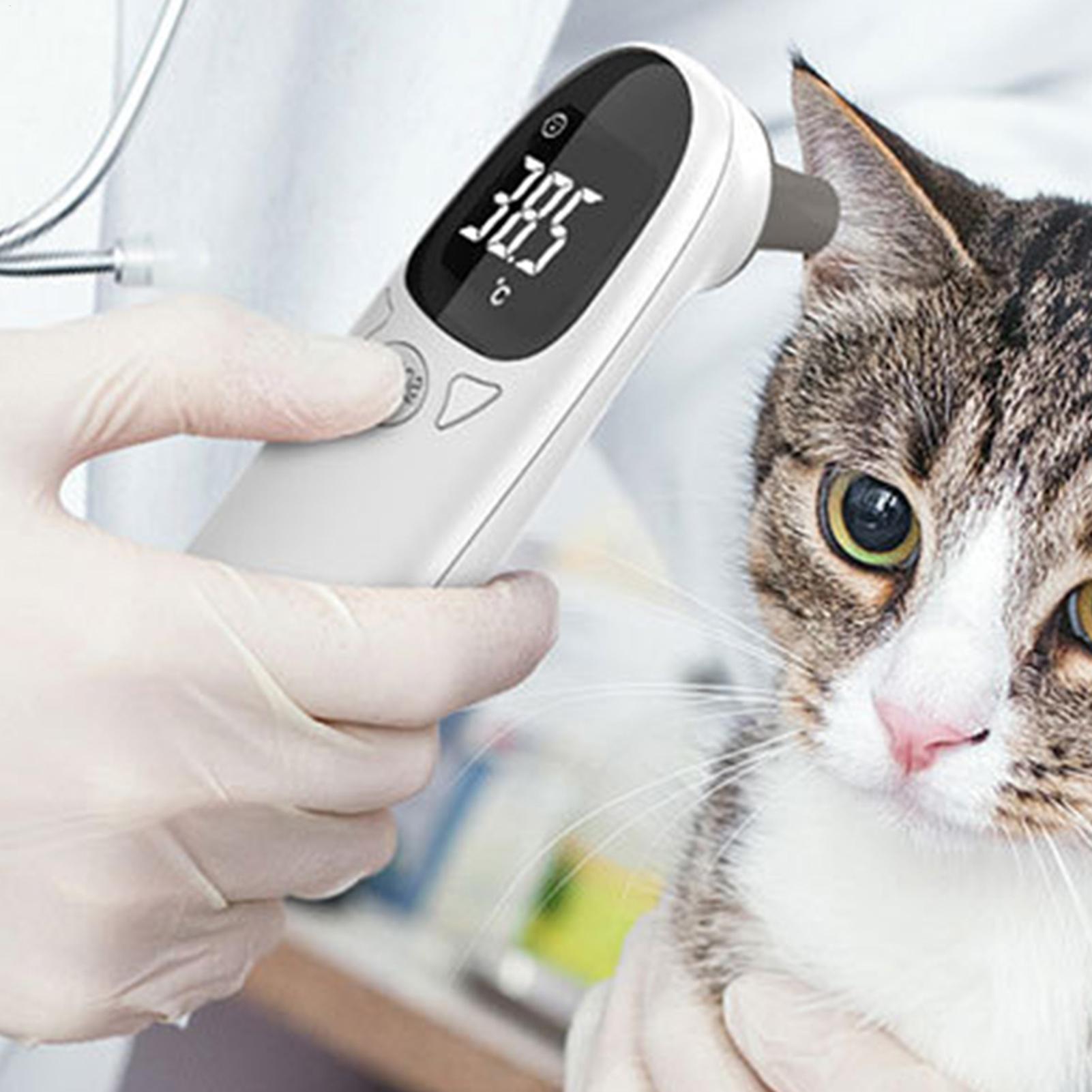 Pet Supplies Vet - 犬猫耳体温計医療動物測定電子体温計非接触家庭用獣医機器用品