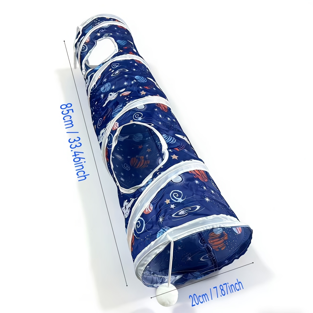 Cat Tunnel Toy - 折りたたみ式ポータブルリラックスペットトンネル猫ウサギハムスタートレーニングチャンネルチューブハムスターおもちゃ小さなハムスターアクセサリー