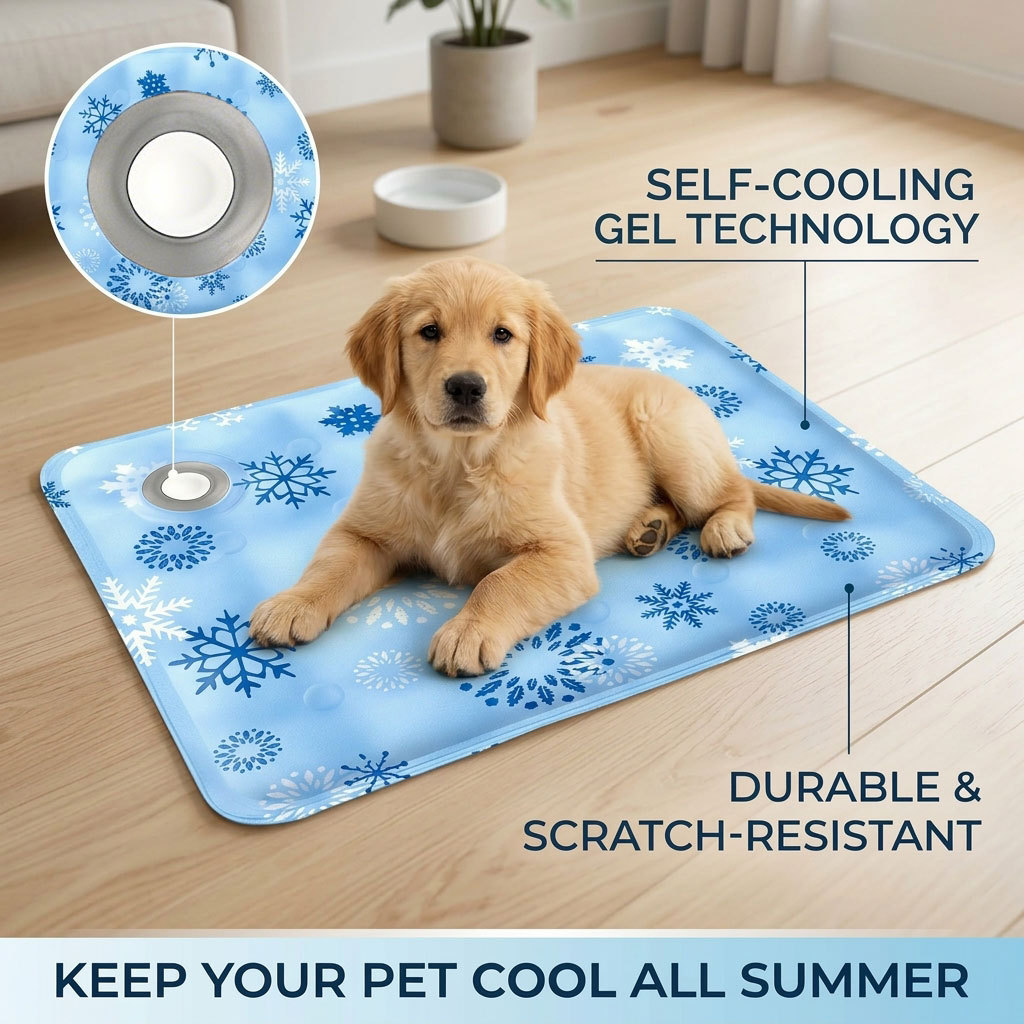 Dog Cooling Mat - 夏用ペットマット、ペットアイスマット、犬用マット、犬用ベッドマット、ペットアイスシルクマット、冷却マット、ペット用品