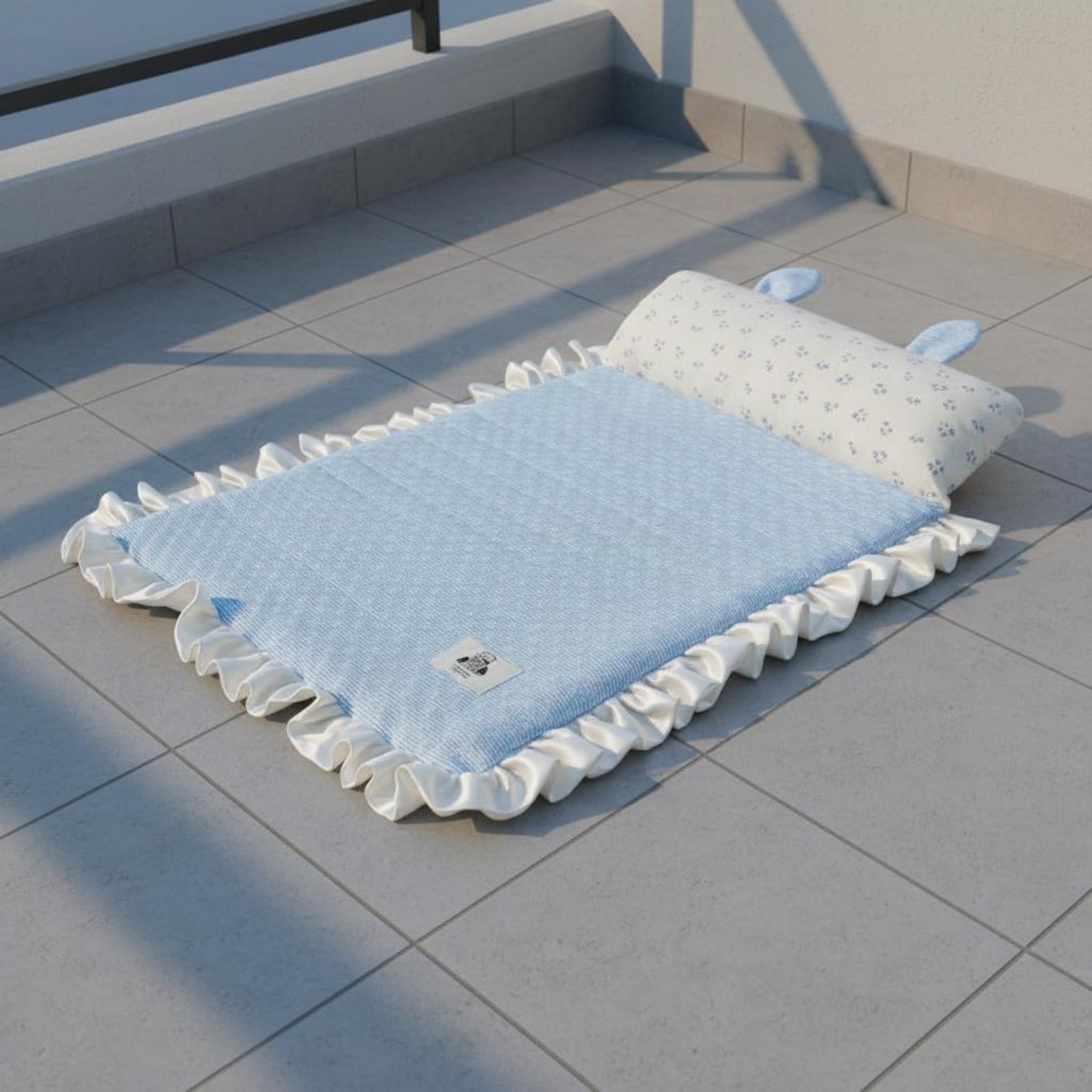 犬用冷却マット 可愛い耳型枕 猫用冷却マット 夏用ペットクッ - Dog Cooling Mat のレビューと価格
