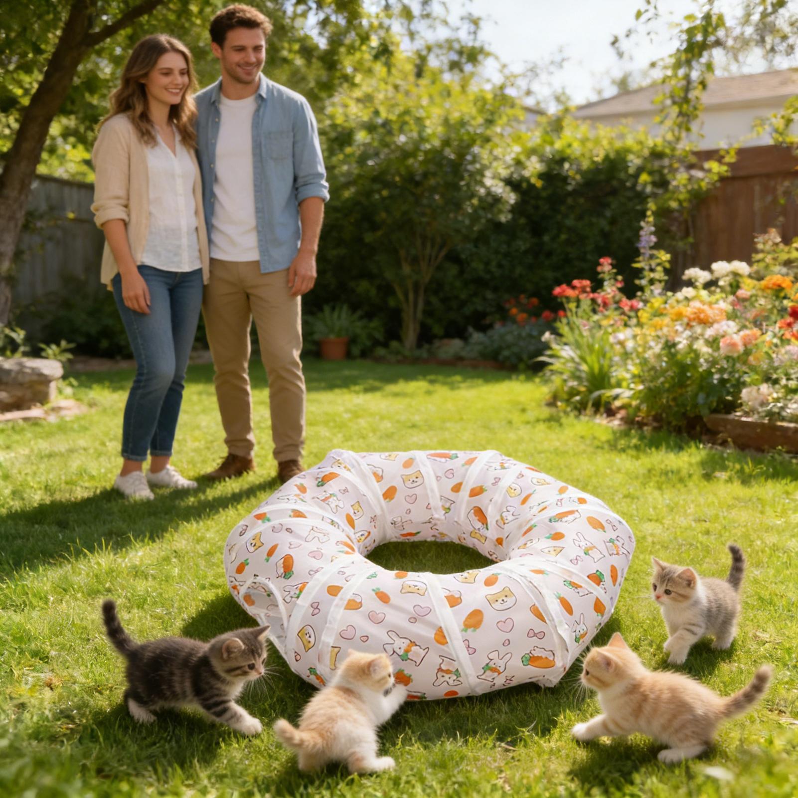猫用トンネル　インタラクティブ折りたたみ式迷路おもちゃ　柔軟 - Cat Tunnel Toy のレビューと価格