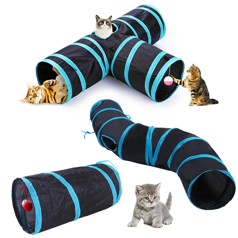猫トンネル 折りたたみ式猫トンネル ペット用品 Cat S  - Cat Tunnel Toy のレビューと価格