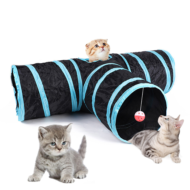 猫トンネル 折りたたみ式猫トンネル ペット用品 Cat S  - Cat Tunnel Toy のレビューと価格