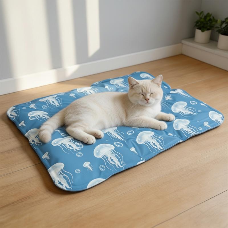 自己冷却ジェル犬猫用アイスパッド、無毒ペット冷却マット、夏用 - Dog Cooling Mat のレビューと価格