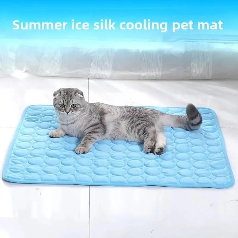 ペット用夏用アイスシルク冷却パッド、大型犬・中型犬・小型犬・ - Dog Cooling Mat のレビューと価格