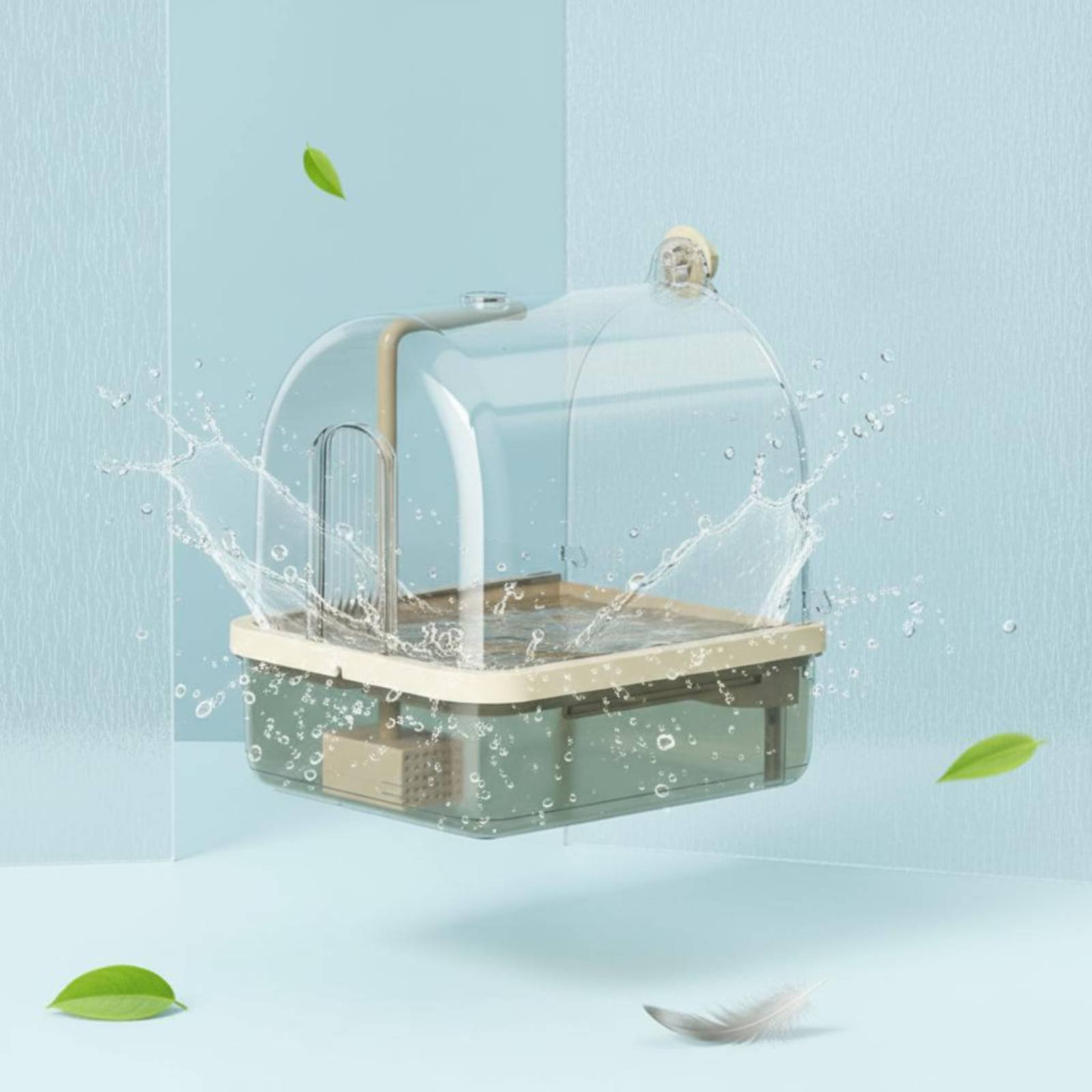 自動鳥用バス ワイヤレスセンサー パロットバスタブ 鳥用シャ - Pet Supplies In のレビューと価格