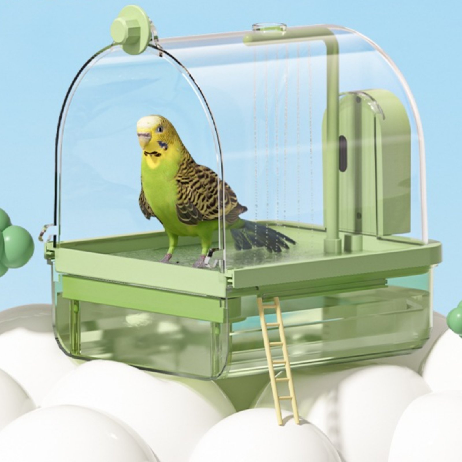 自動鳥用バス ワイヤレスセンサー パロットバスタブ 鳥用シャ - Pet Supplies In のレビューと価格