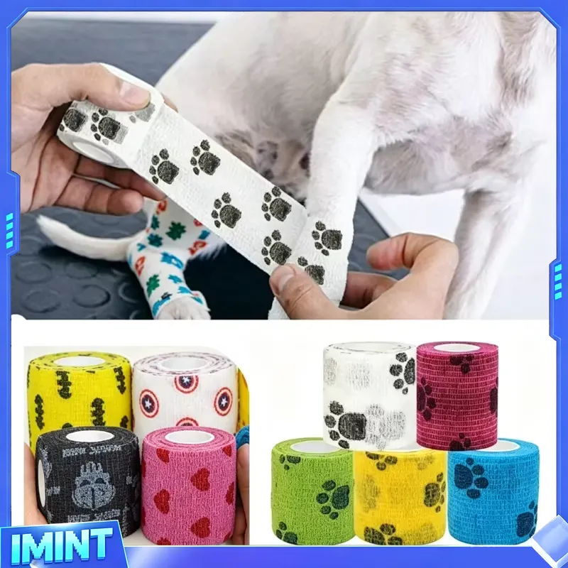カスタムパウプリント自己粘着性獣医用ラップ通気性粘着包帯 犬 - Pet Supplies Vet のレビューと価格