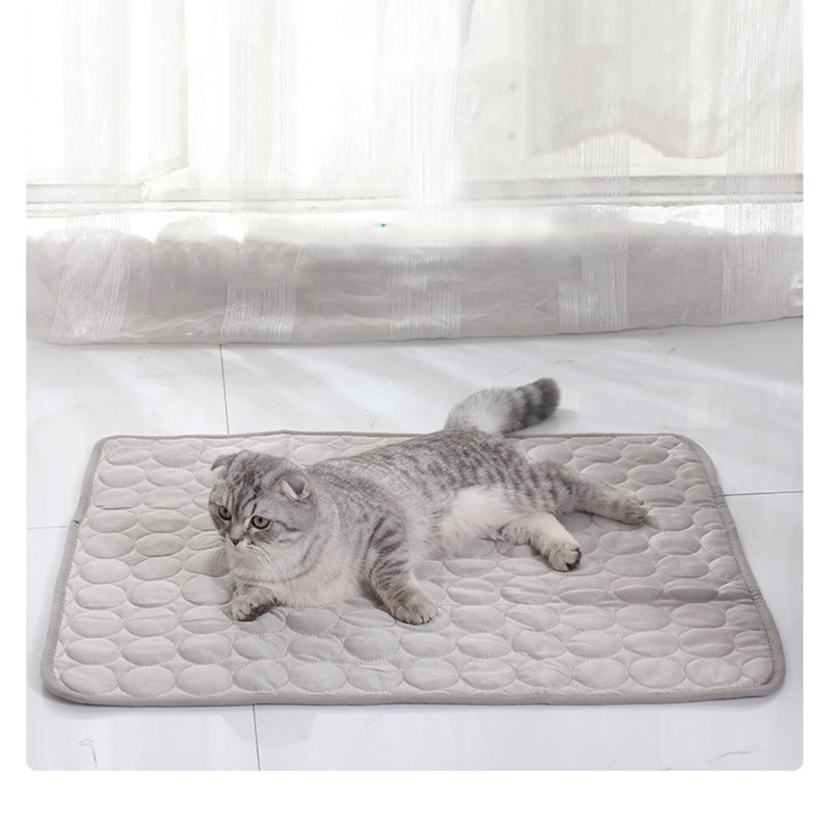 ペット用アイスシート 夏用 猫 犬 ソファ ネストベッド 冷 - Dog Cooling Mat のレビューと価格