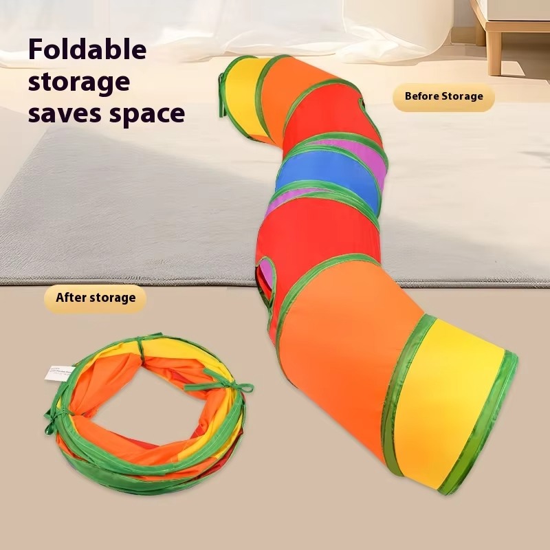 10個入り ユニバーサル折りたたみ式猫用おもちゃチューブ＆ト - Cat Tunnel Toy のレビューと価格