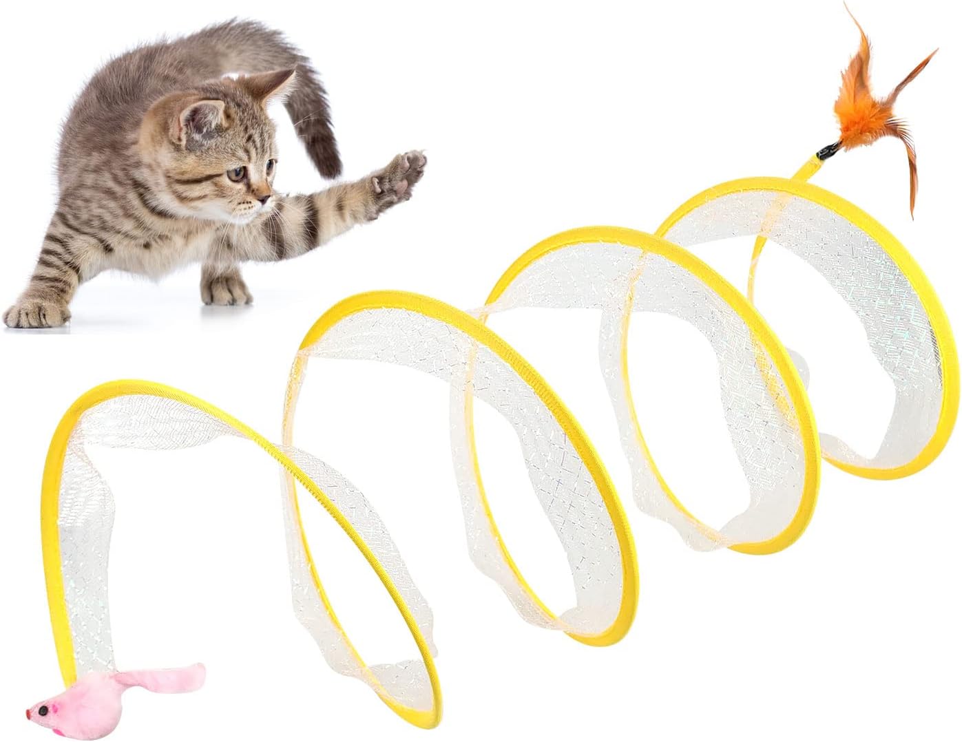 折りたたみ猫トンネル S タイプ猫トンネルスプリングおもちゃ - Cat Tunnel Toy のレビューと価格