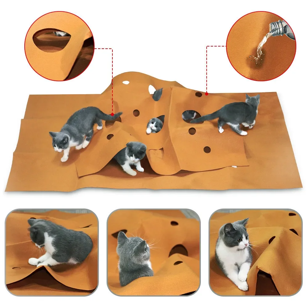 ペット用折りたたみマット,引っかき傷に強い,トレーニングマッ - Cat Tunnel Toy のレビューと価格