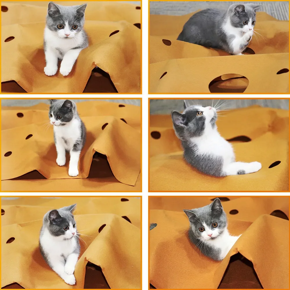ペット用折りたたみマット,引っかき傷に強い,トレーニングマッ - Cat Tunnel Toy のレビューと価格