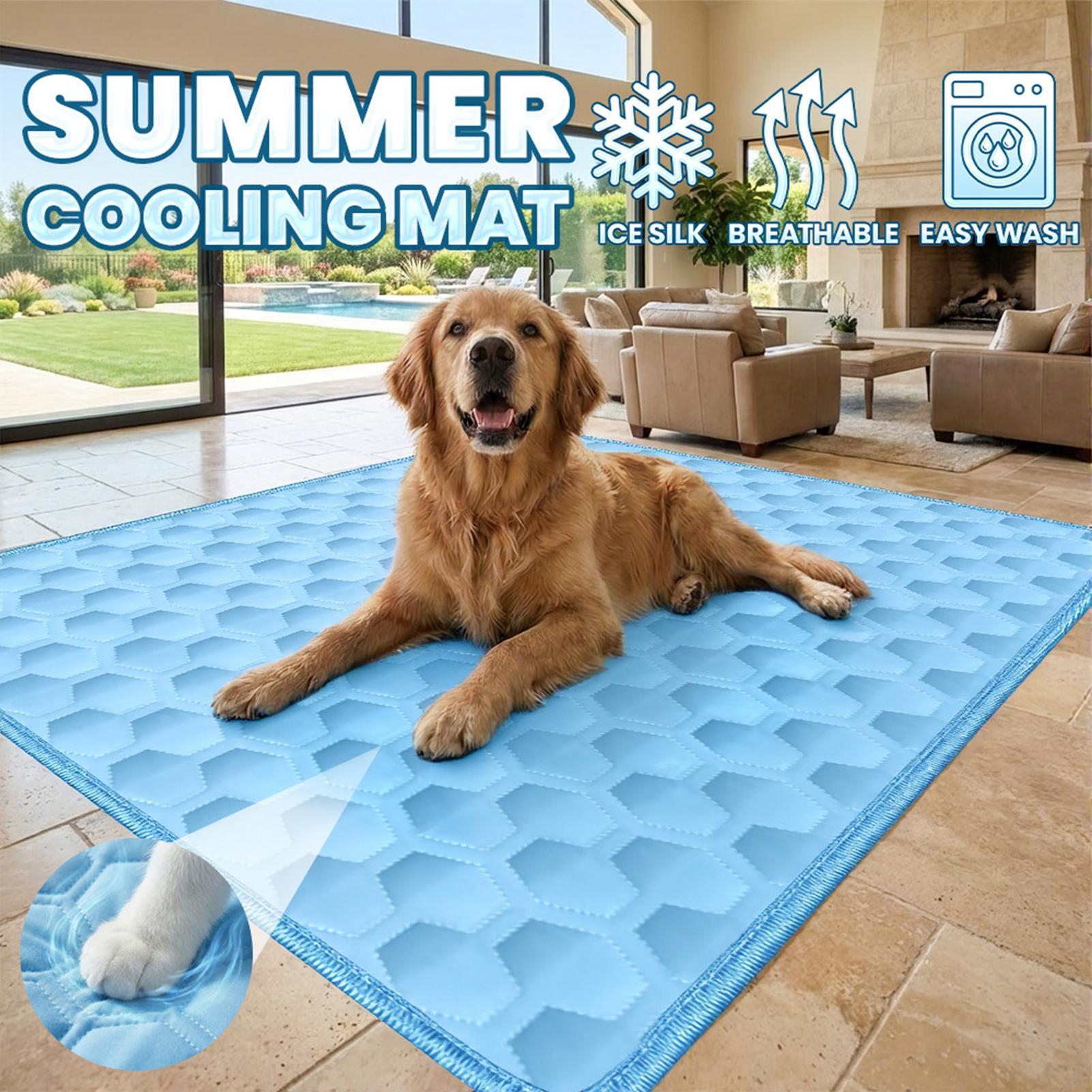 犬用冷却マット 噛みつき防止クッション 室内用犬用冷却ベッド - Dog Cooling Mat のレビューと価格