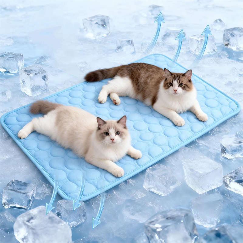 特大犬用冷却マット、夏用耐久性アイスパッドブランケット（小型 - Dog Cooling Mat のレビューと価格