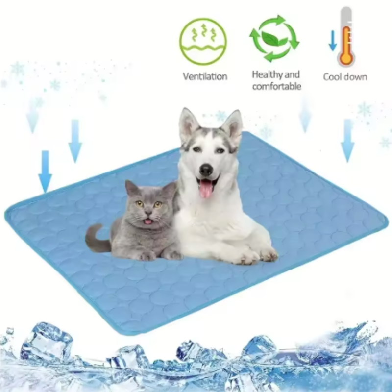 特大犬用冷却マット、夏用耐久性アイスパッドブランケット（小型 - Dog Cooling Mat のレビューと価格