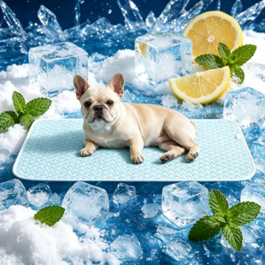 犬用冷却マット 自己冷却クレートパッド ベッド、床、車内、屋 - Dog Cooling Mat のレビューと価格
