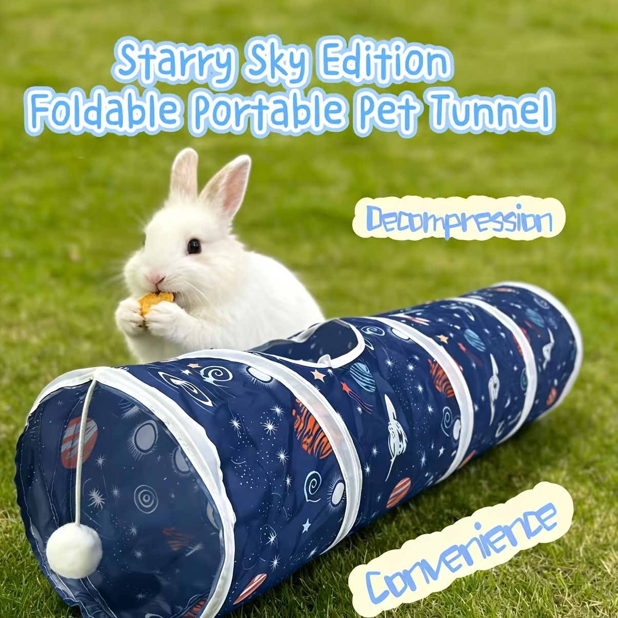 折りたたみ式ポータブルリラックスペットトンネル猫ウサギハムス - Cat Tunnel Toy のレビューと価格