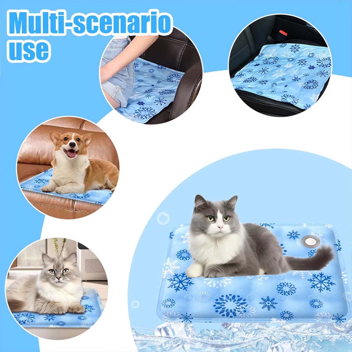 夏用ペットマット、ペットアイスマット、犬用マット、犬用ベッド - Dog Cooling Mat のレビューと価格