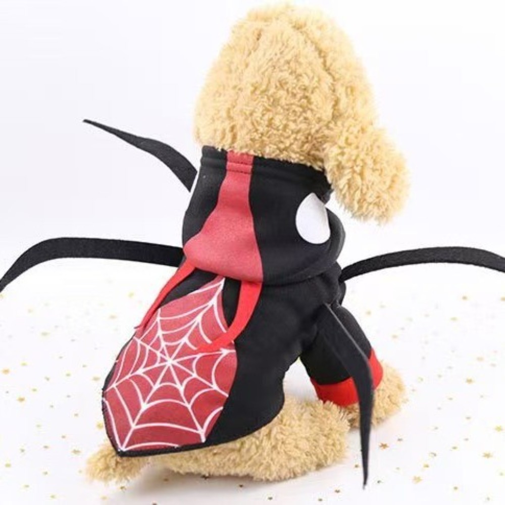 ハロウィン面白いペット服犬猫服用品クモ柄ペットコスチューム - Pet Supplies In のレビューと価格