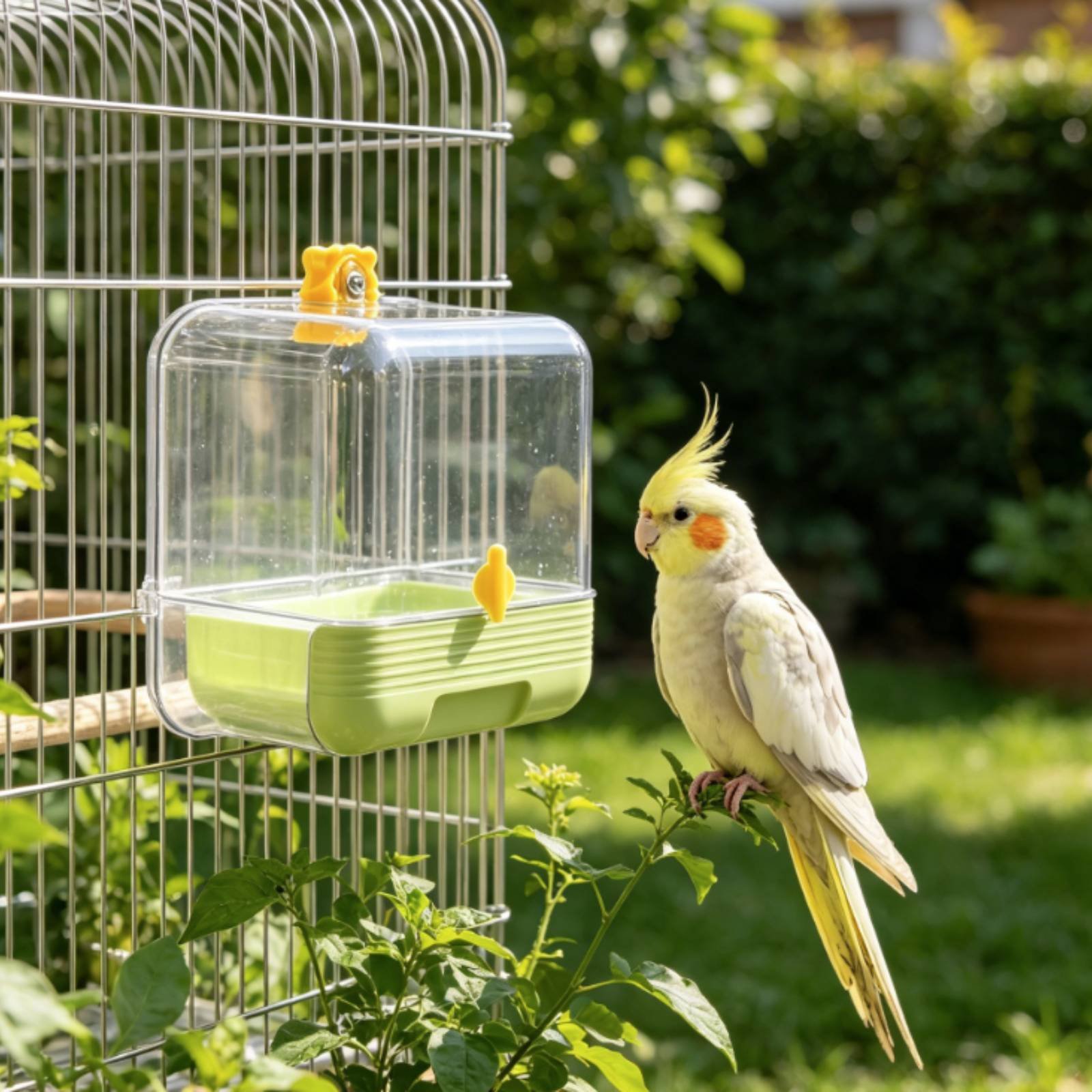 オウム用浴槽 多機能外部バードバス インコ用浴槽 無駄物を抑 - Pet Supplies In のレビューと価格