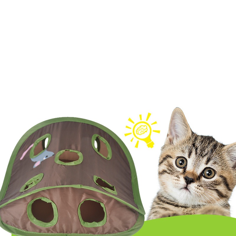 インタラクティブで可愛いペット用猫のおもちゃ - 折りたたみ - Cat Tunnel Toy のレビューと価格