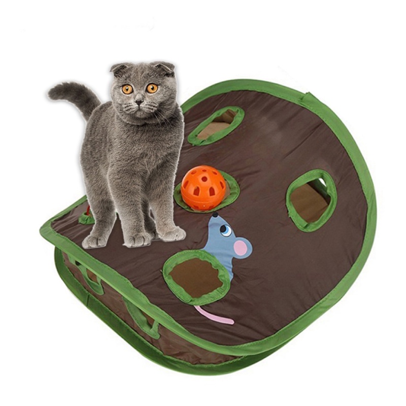 インタラクティブで可愛いペット用猫のおもちゃ - 折りたたみ - Cat Tunnel Toy のレビューと価格