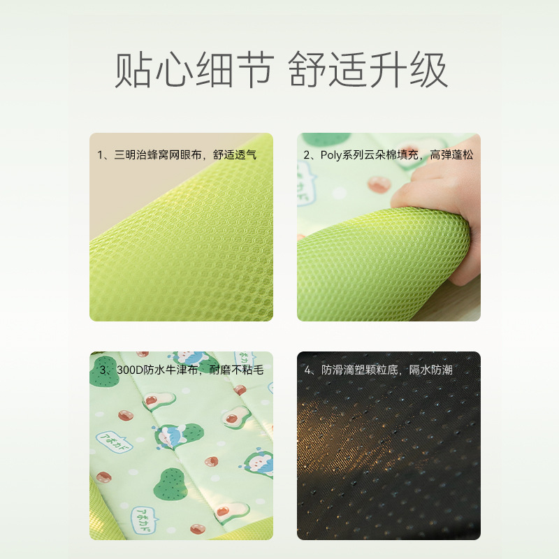 春夏用クールサンドイッチドッグベッド、小型犬・中型犬用、四季 - Dog Cooling Mat のレビューと価格
