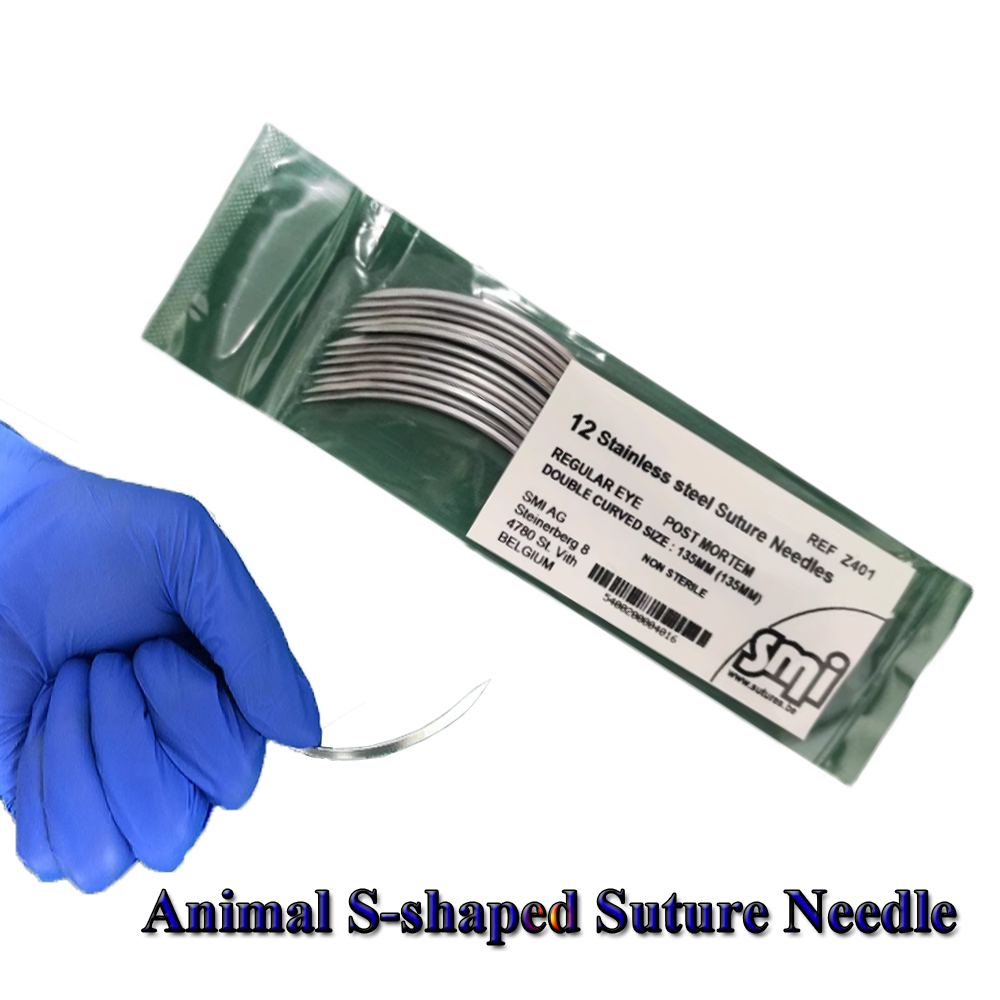 5 個/12 個動物用 S 字型縫合針クロムニッケル合金動物 - Pet Supplies Vet のレビューと価格